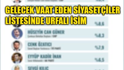Türkiye’nin gelecek vaat eden siyasetçileri açıklandı: Urfalı vekil de ilk 10’da