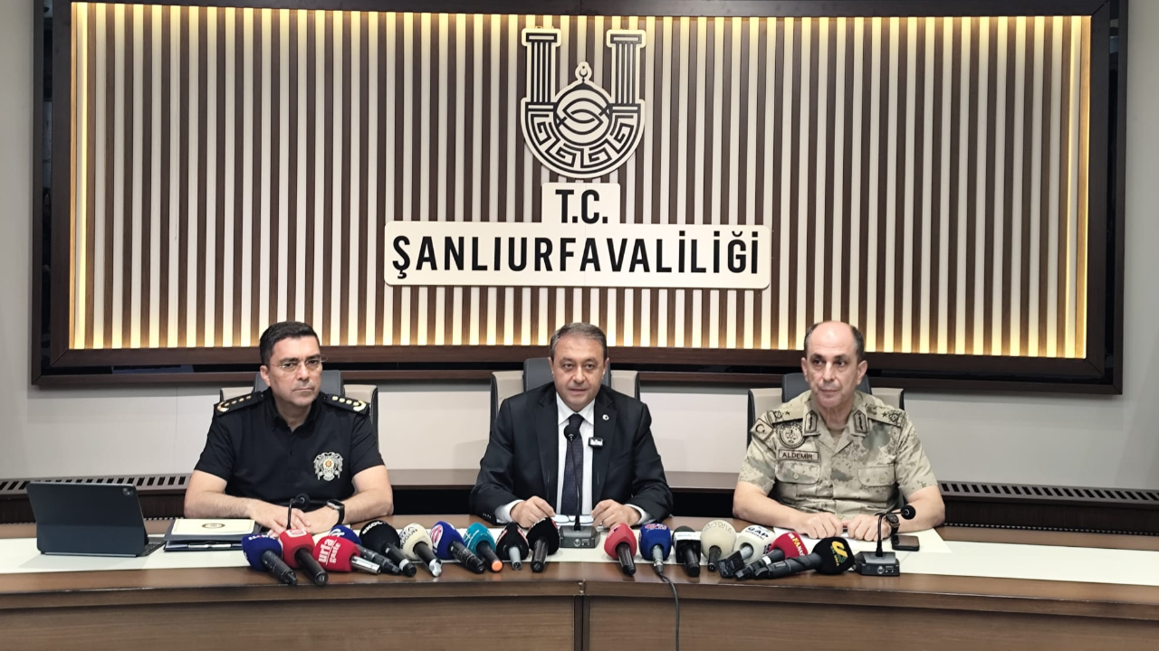 Şanlıurfa Valisi Hasan Şıldak, ağustos ayı asayiş ve güvenlik raporunu açıkladı