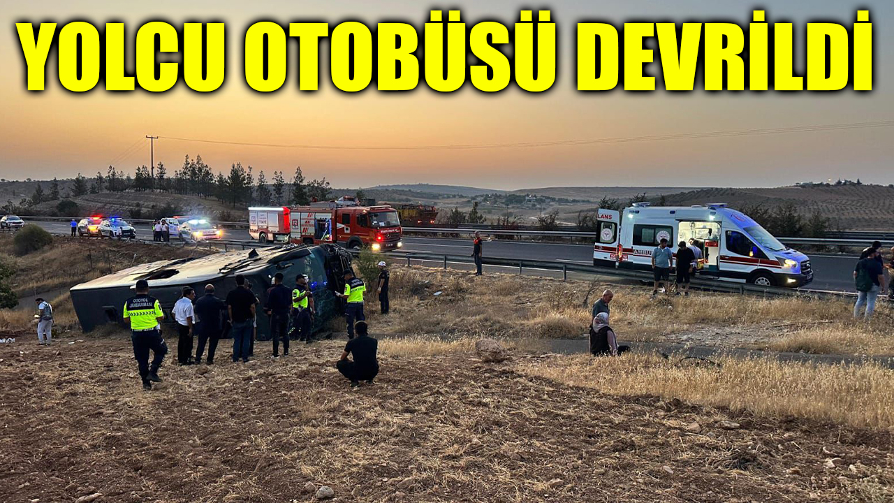 Şanlıurfa'da Yolcu Otobüsü Şarampole Devrildi: 40 Yaralı