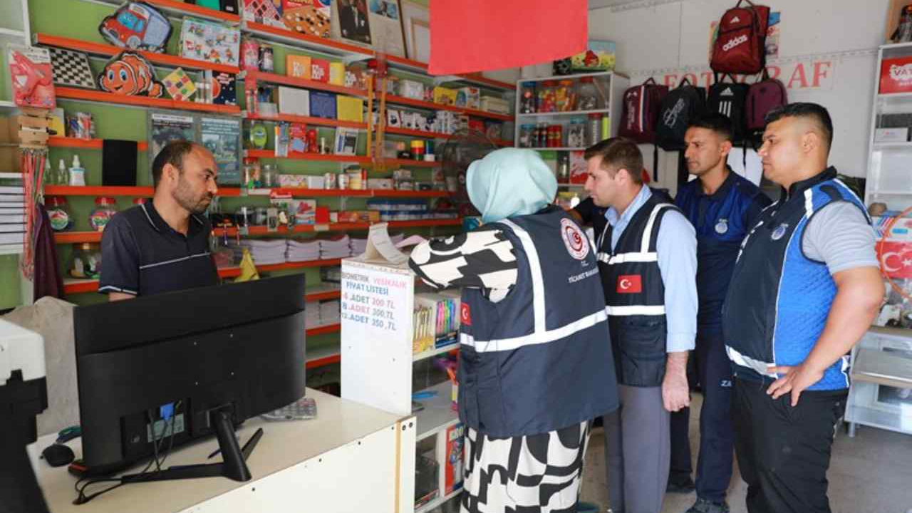 Harran'da eğitim ve öğretim öncesi market ve kırtasiyelere sıkı denetim!