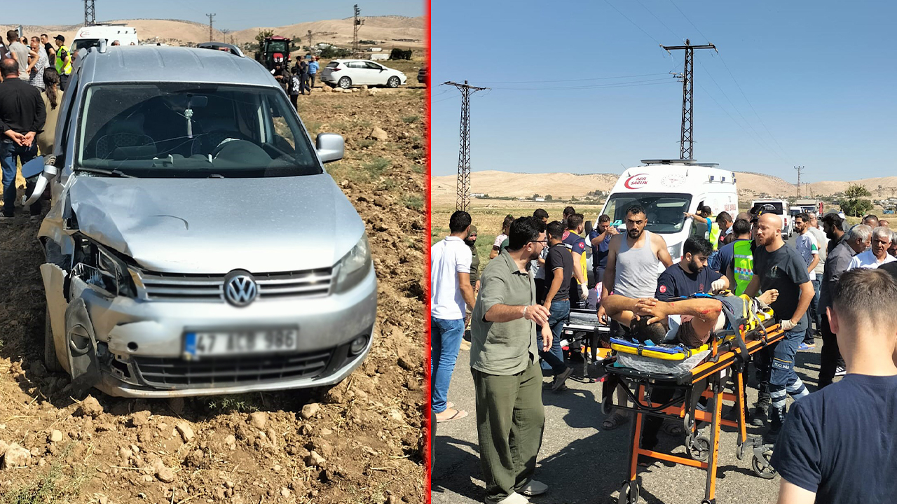 Mardin’in Artuklu ilçesinde feci kaza: 4 yaralı