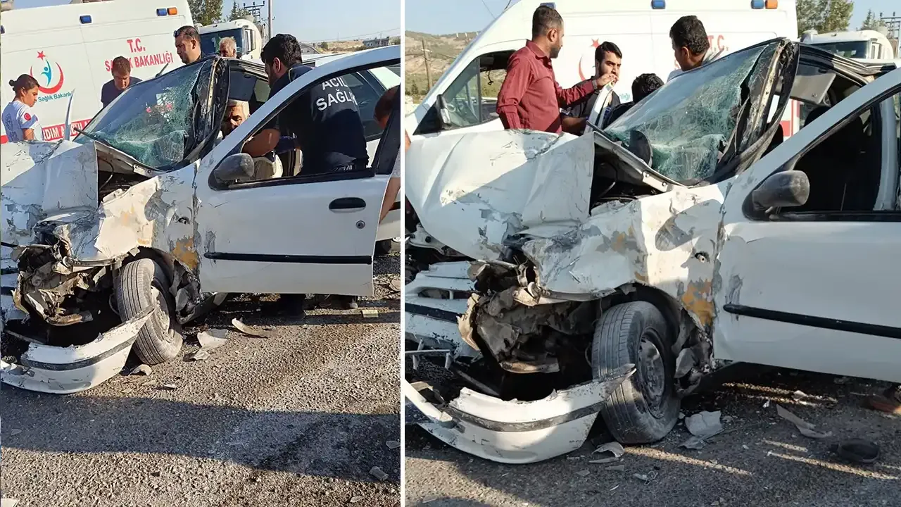 Bozova-Adıyaman yolunda feci kaza! Yaralılar var