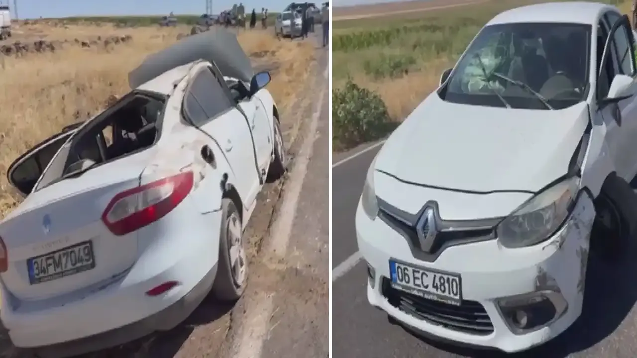 Şanlıurfa'da iki otomobil çarpıştı! 4 kişi yaralandı