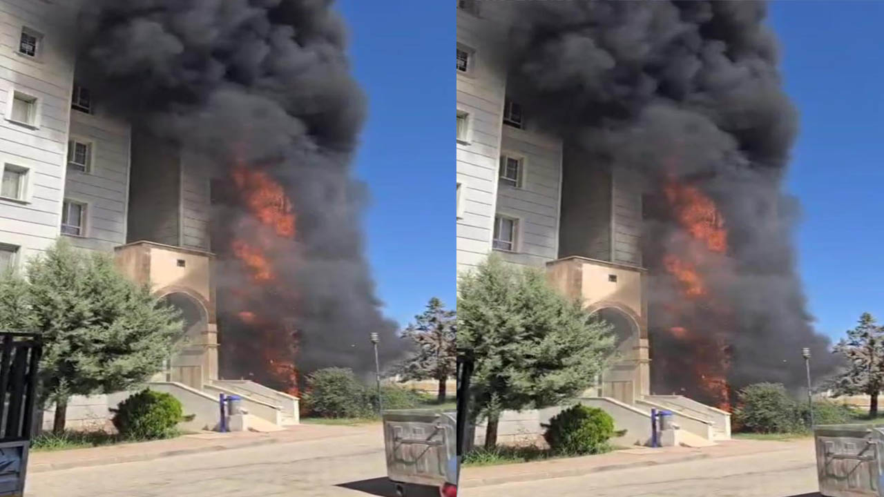 Viranşehir’de apartman yangını: Duman 7 katlı binayı sardı