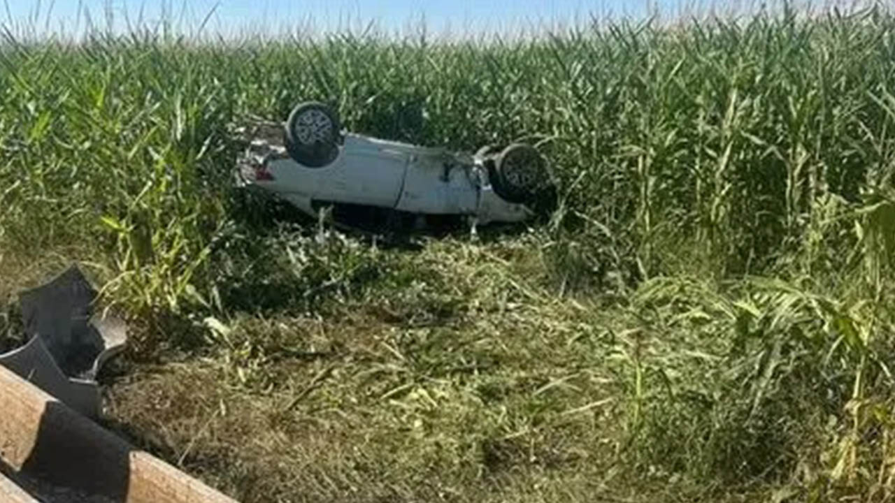 Harran’da korkunç kaza: Otomobil takla atıp ters döndü 1 ölü, 1 yaralı