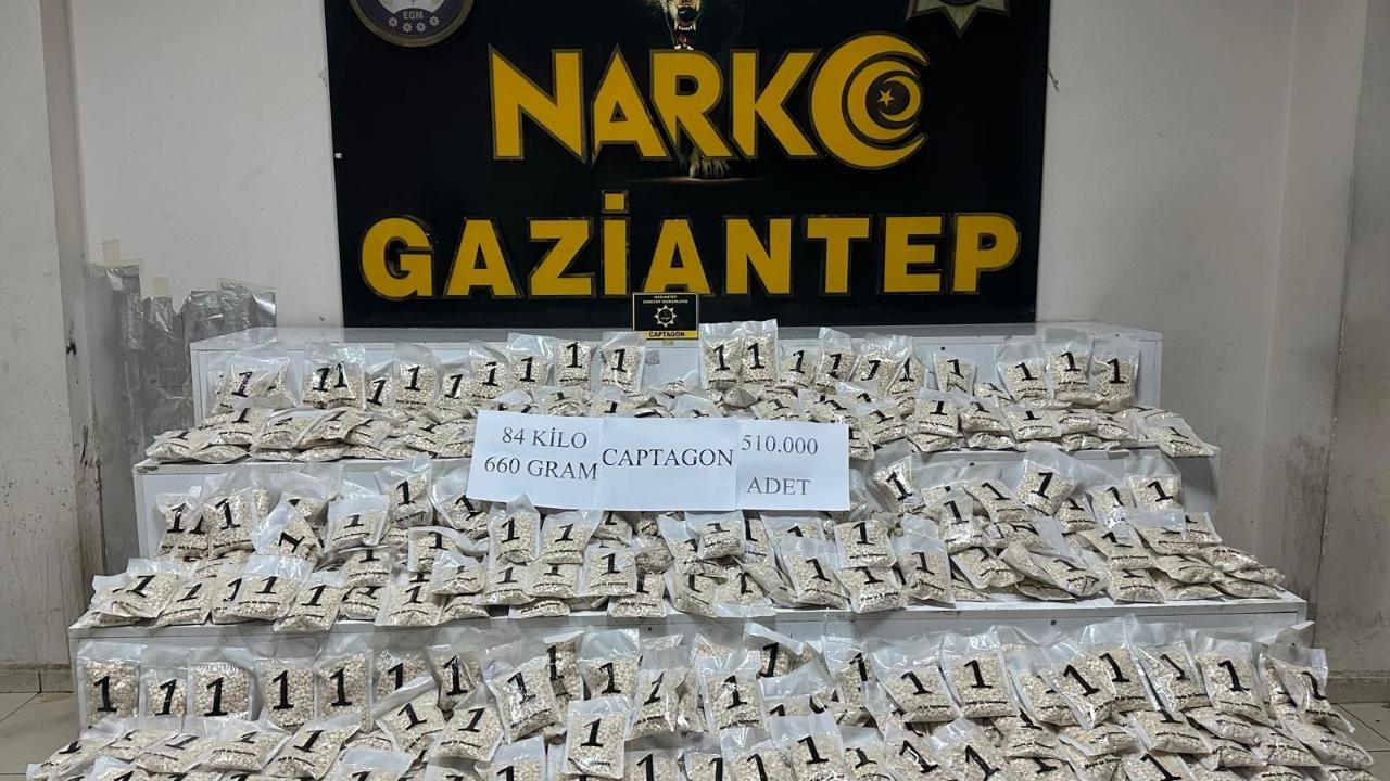 Gaziantep'te 510 bin adet uyuşturucu hap ele geçirildi: 1 tutuklama