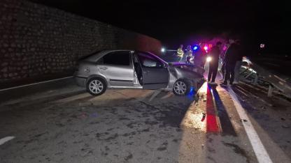 Bartın'da yola çıkan yaban hayvanı kazaya neden oldu: 4 yaralı