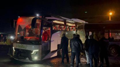 Çorlu'da belediye otobüsü ile yolcu otobüsü çarpıştı: 9 yaralı