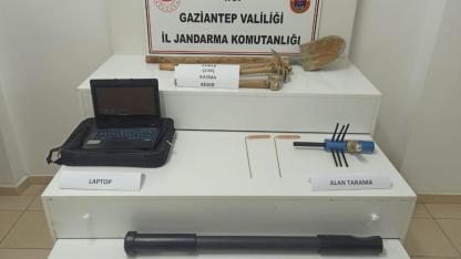 Gaziantep'te kaçak kazı yapan 9 şahıs suçüstü yakalandı