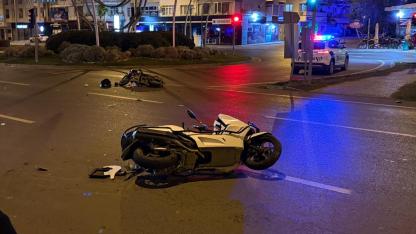 Gazipaşa’da motosiklet ve elektrikli motosiklet çarpıştı: 4 yaralı