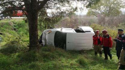 Gönen-Biga yolunda trafik kazası: 3 yaralı