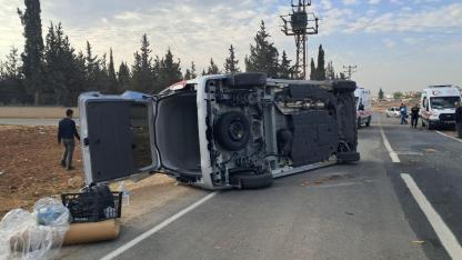Kilis'te iki araç çarpıştı: 4 yaralı