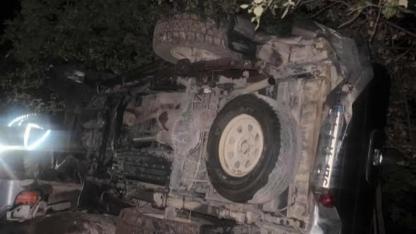 Mardin’de devrilen pikapta 2’si çocuk 6 kişi yaralandı