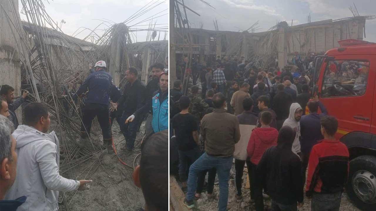 Şanlıurfa’da tek katlı inşaat çöktü! 1 işçi altında kalırken 4 yaralı var