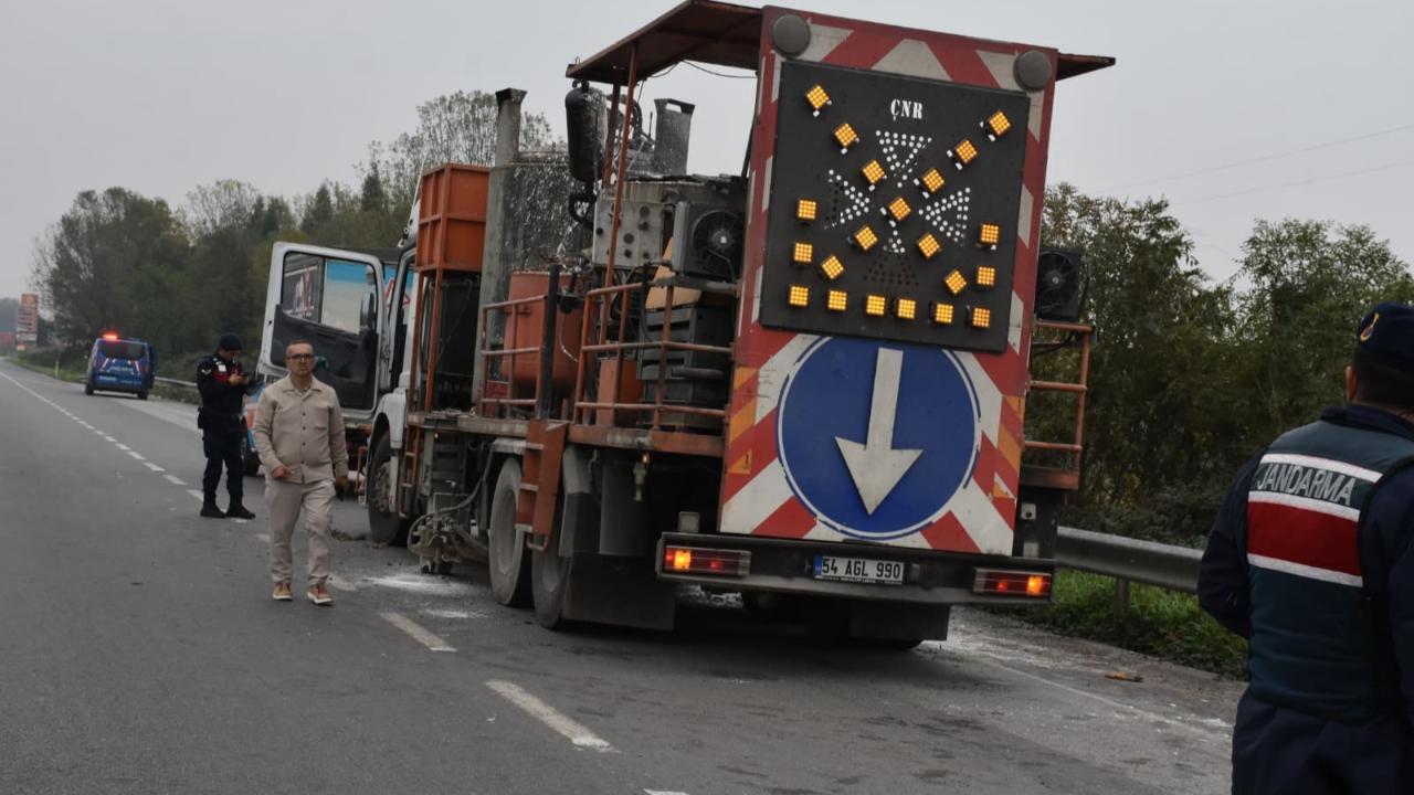 Şerit çizme makinesinin kazanı patladı: 2 işçi yaralandı
