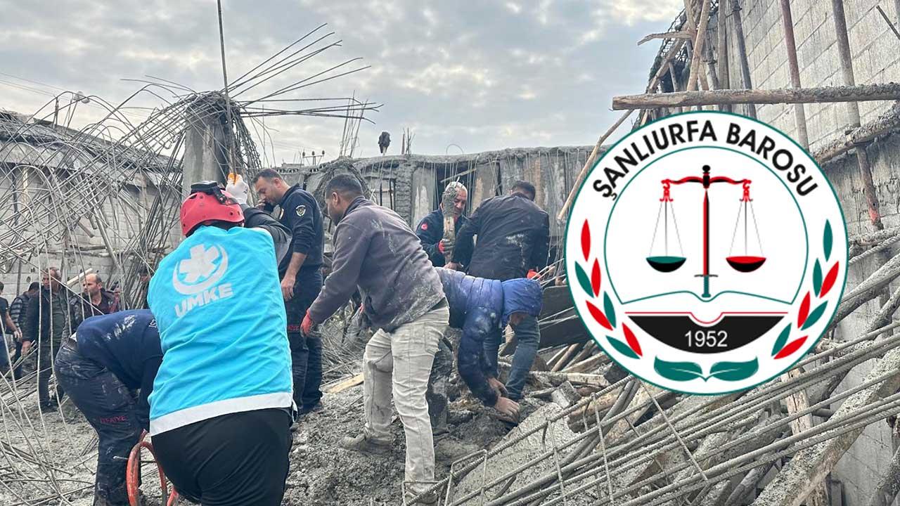 Urfa Barosu’dan 2 işçinin öldüğü olaya ilişkin açıklama