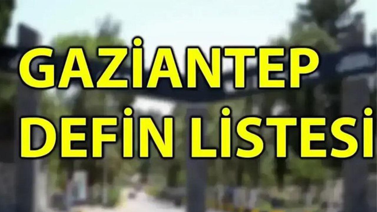Gaziantep defin listesi! 23 Aralık'ta kimler vefat etti?