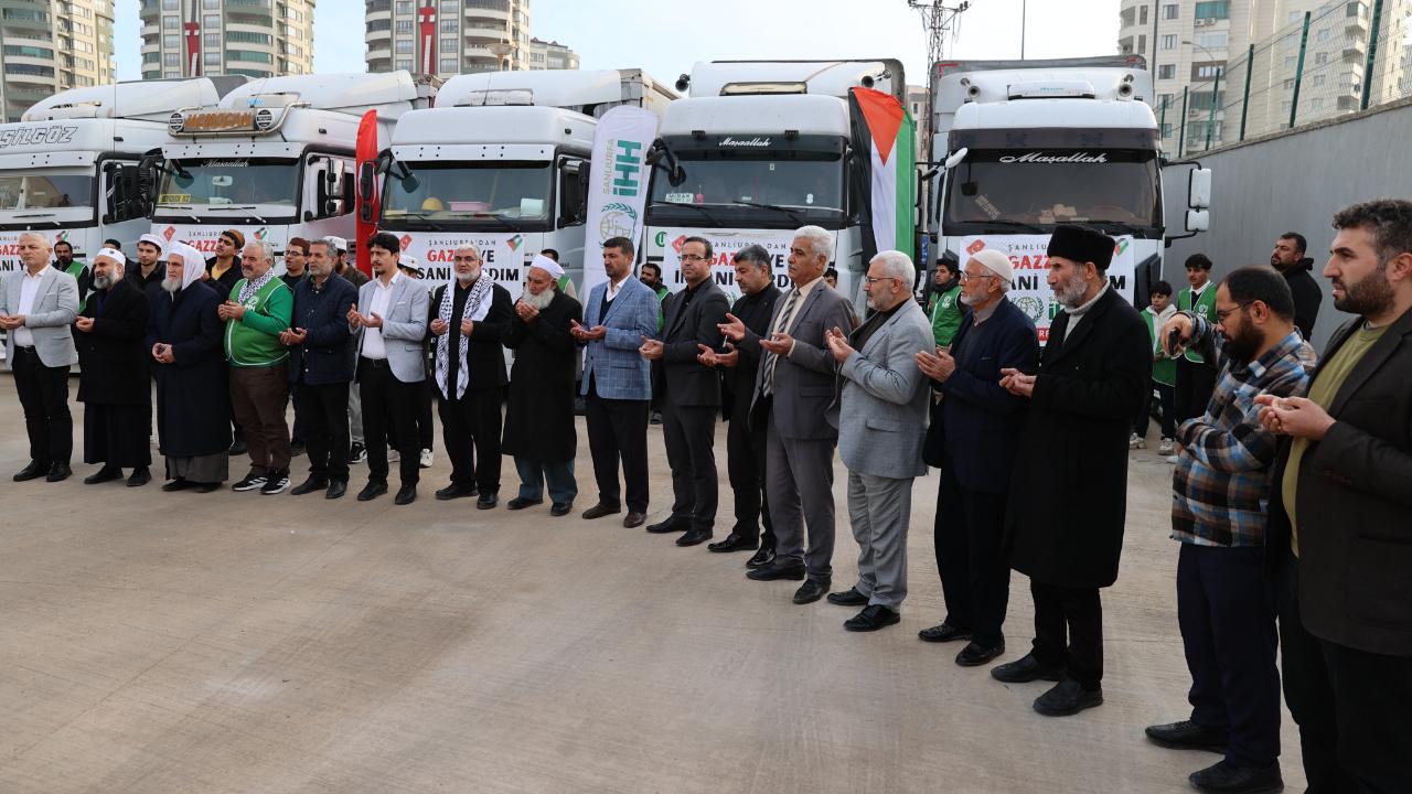 Gazze için seferberlik: Şanlıurfa’dan 5 tır dolusu gıda yardımı