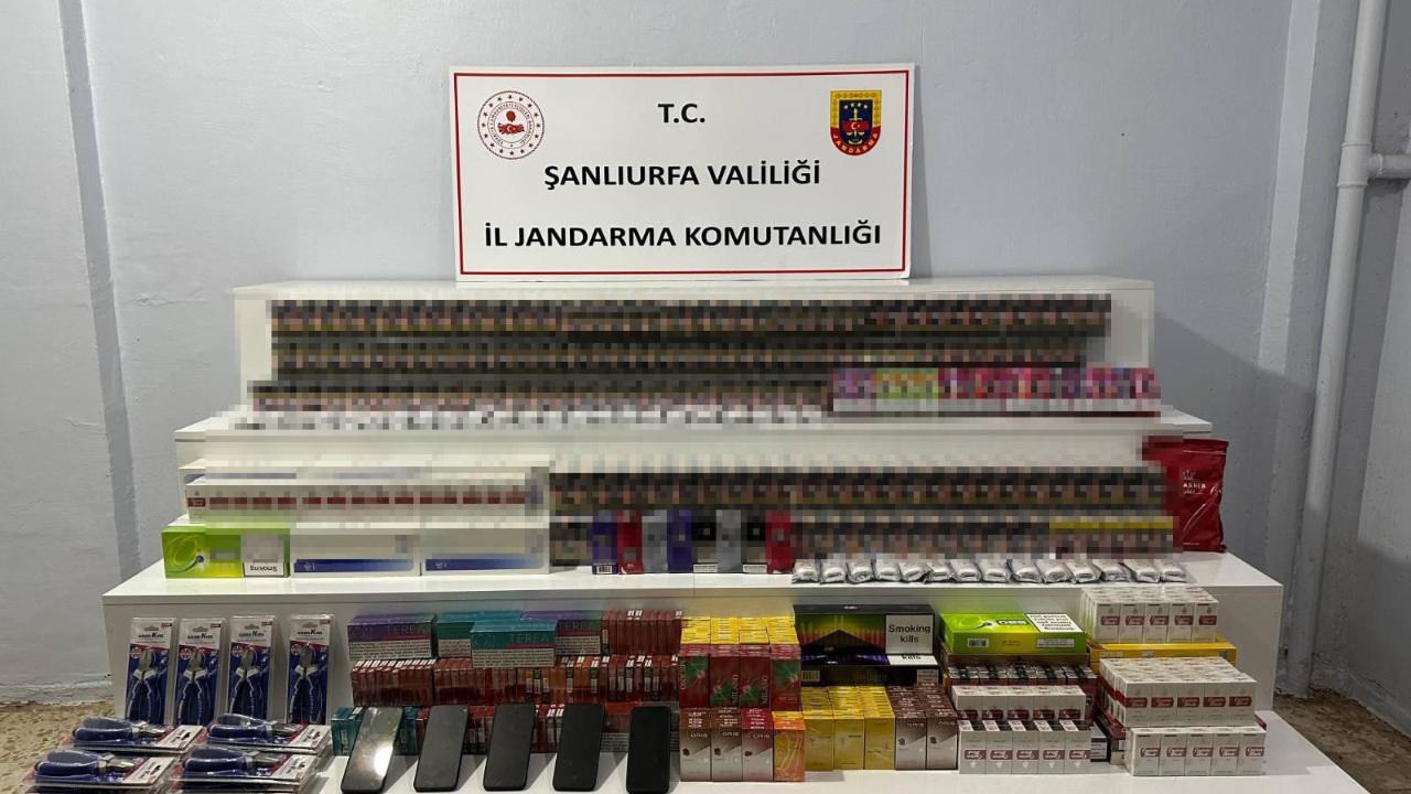 Şanlıurfa’da kaçak alkol ve sigara ele geçirildi