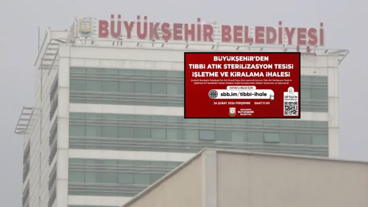 Şanlıurfa’da tıbbi atıklar için kritik ihale