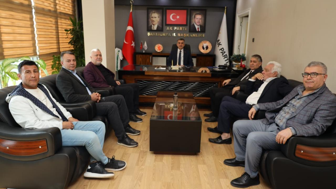 Şanlıurfaspor yönetiminden AK Parti İl Başkanı Günbegi’ye ziyaret