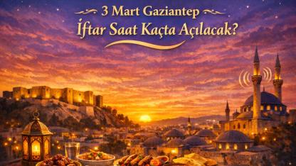 3 Mart Gaziantep iftar saat kaçta açılacak?