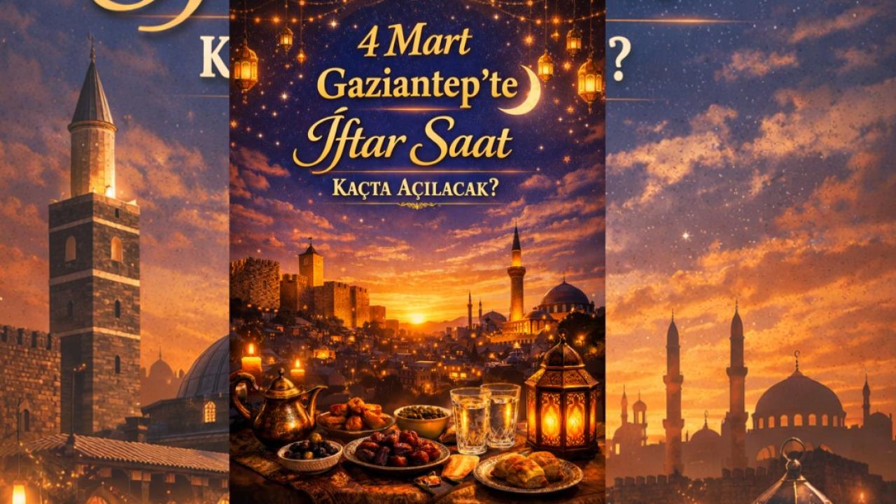 4 Mart Gaziantep iftar saat kaçta açılacak?