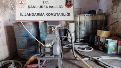Şanlıurfa'da Jandarma düğmeye bastı:Adreste şaşırtan yakıt stoku