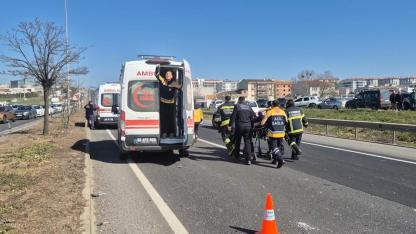 Tekirdağ'da 4 araçlı zincirleme kaza: 5 yaralı