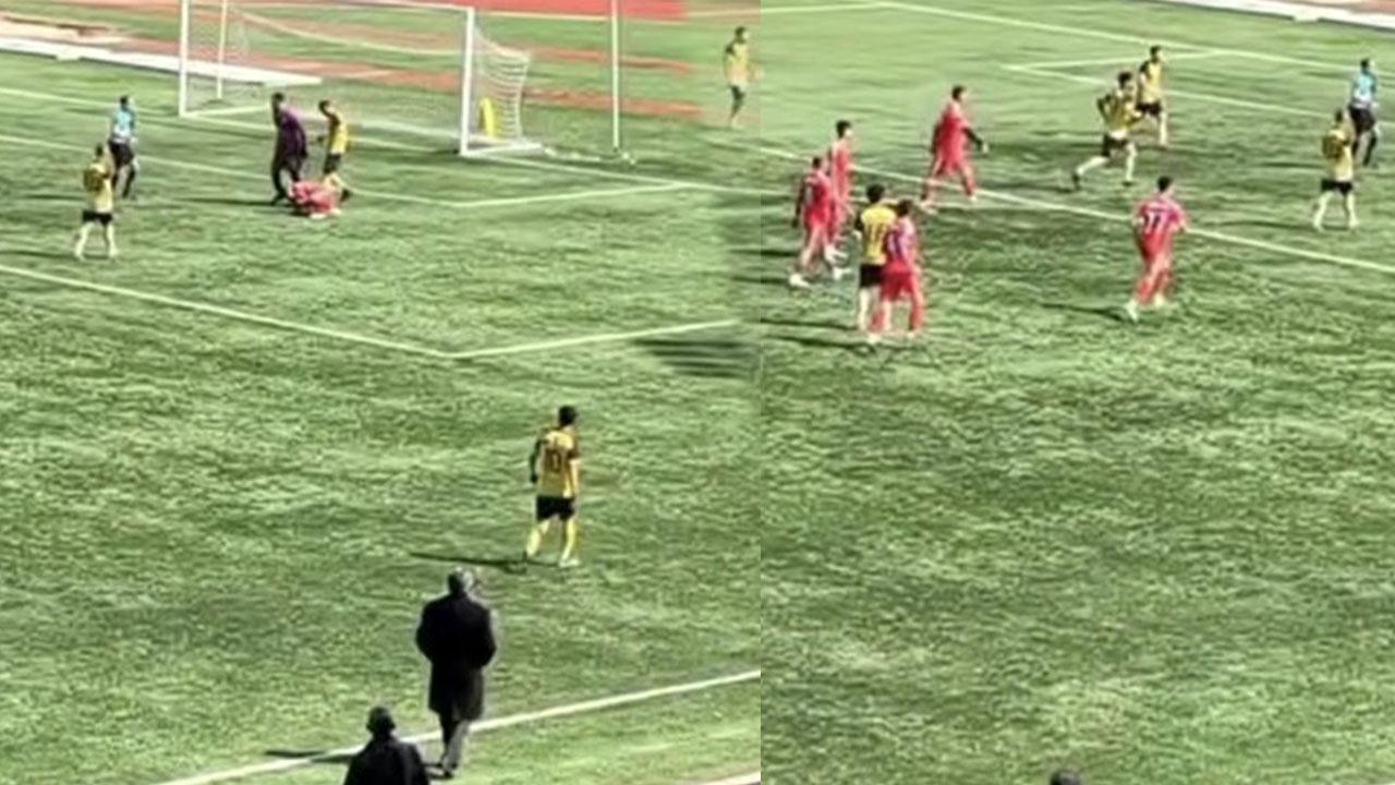 Gol sevinci kabusa döndü: Sahada tekmeler konuştu!