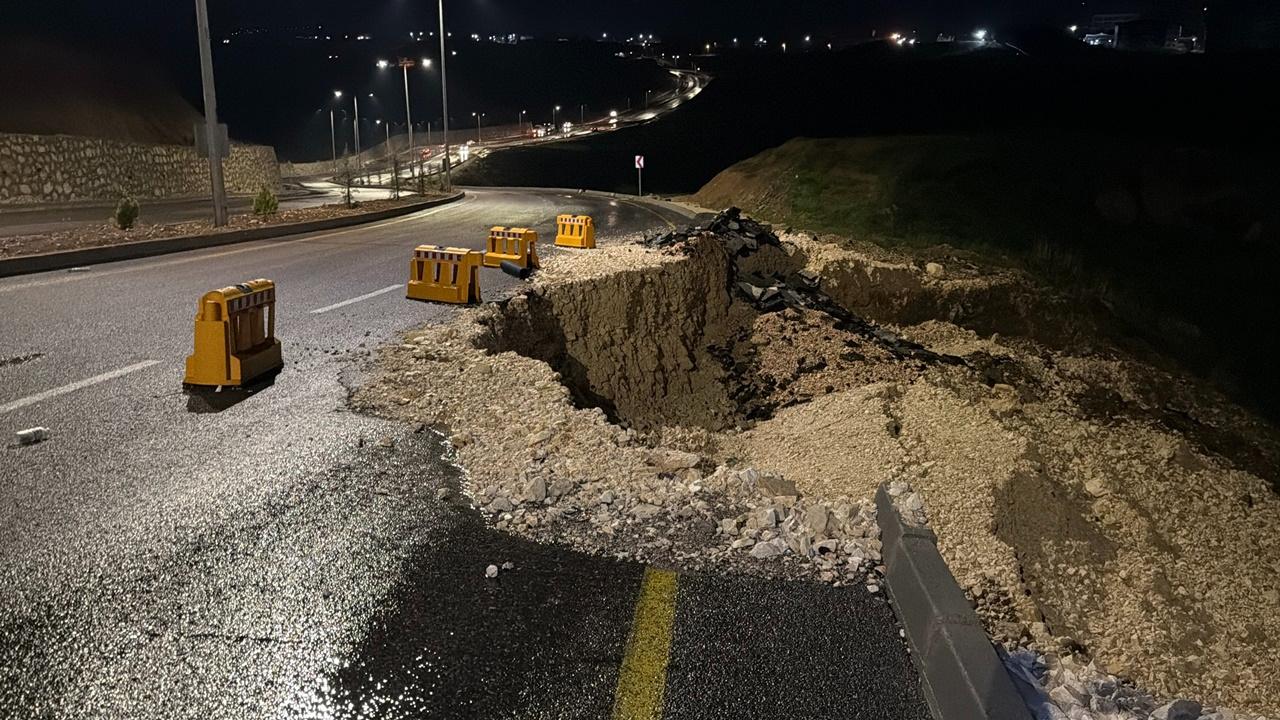 Komşu ilde korkutan heyelan