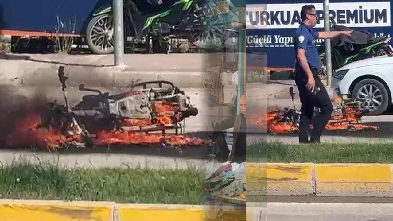 Adıyaman’da motosiklet hurdaya döndü