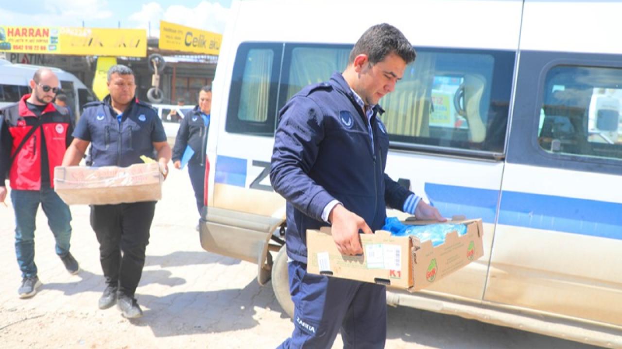 Harran'da çok sayıda tavuk ürünü imha edildi