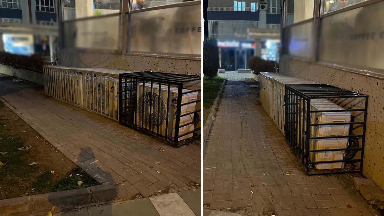 Karaköprü’de "klima motoru" tepkisi! Kaldırımlar işgal altında