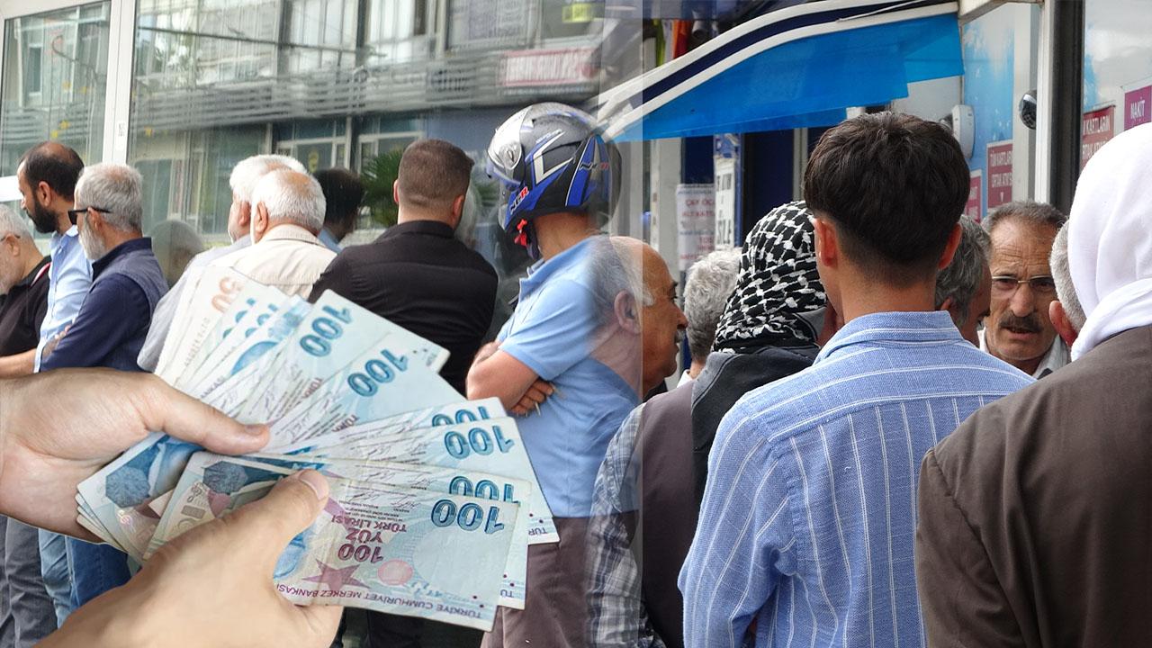 Şanlurfa da emeklilerin ikramiye telaşı bankalara taştı
