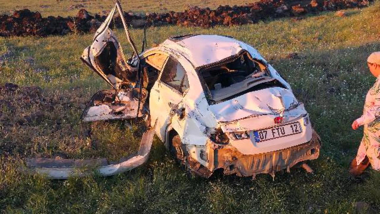 Siverek’te takla atan otomobilde 2’si bebek 5 kişi yaralandı