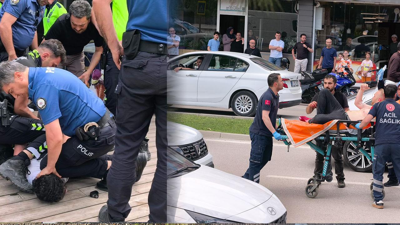 Yol verme tartışması kanlı bitti: Polis dahil çok sayıda yaralı