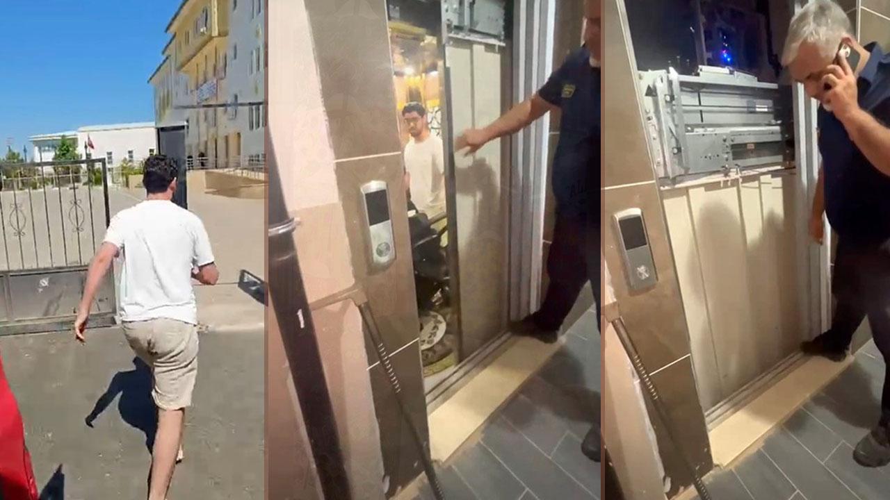 Adıyaman'da asansörde mahsur kaldı, sınava 7 dakika kala yetişti