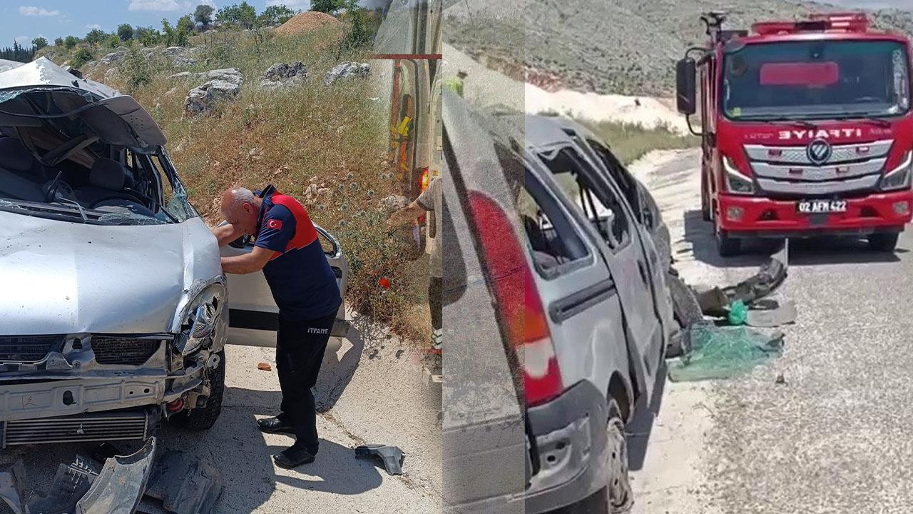 Adıyaman’da feci kaza: Hafif ticari araç takla attı, 1 ölü