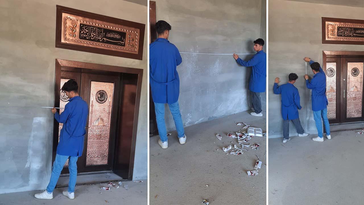 Bozovalı öğrenciler Hz. Ömer Camii için üretecek