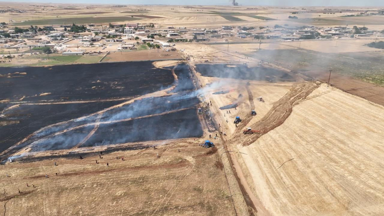 Harran jandarması anız ve ekin nöbetinde