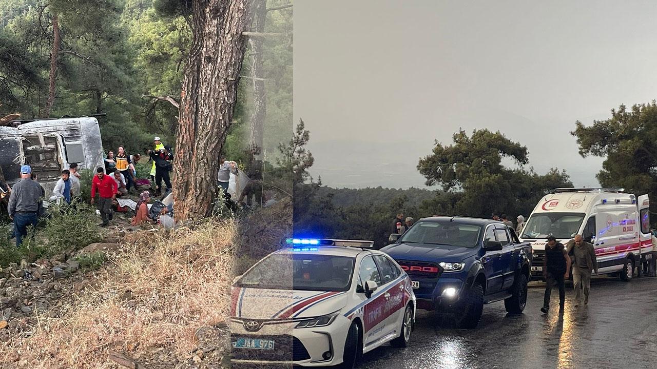 İzmir'de tarım işçilerini taşıyan servis devrildi! 22 yaralı