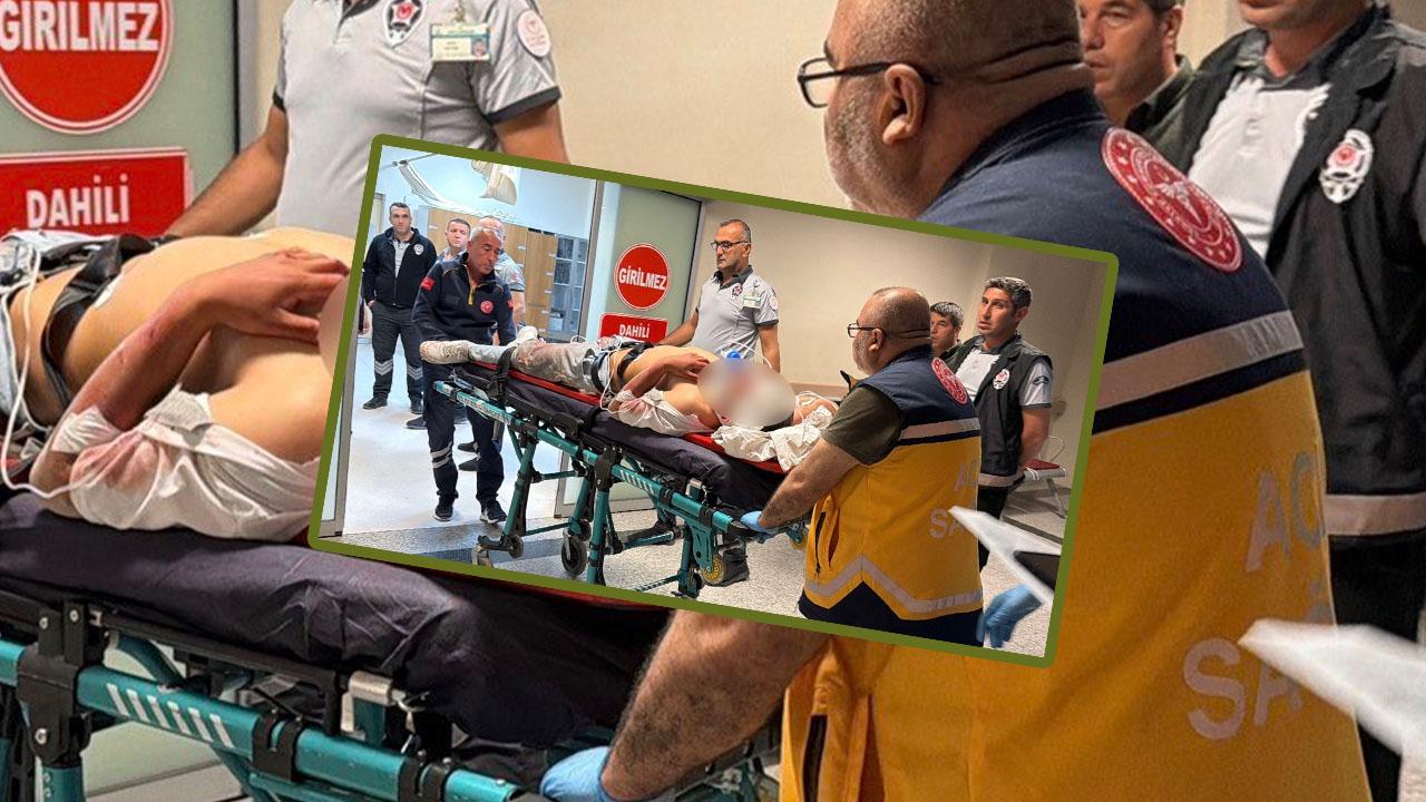 Kontrolden çıkan motosiklet faciaya sürüklendi: 2 yaralı