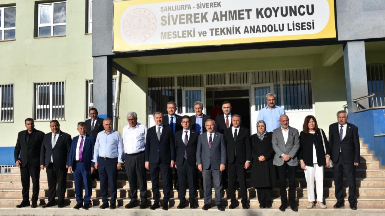 Meclis komisyonu Siverek'te saldırının yaşandığı okulu ziyaret etti!