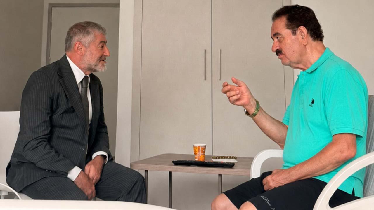 Nureddin Nebati’den Tatlıses’e hastanede anlamlı ziyaret
