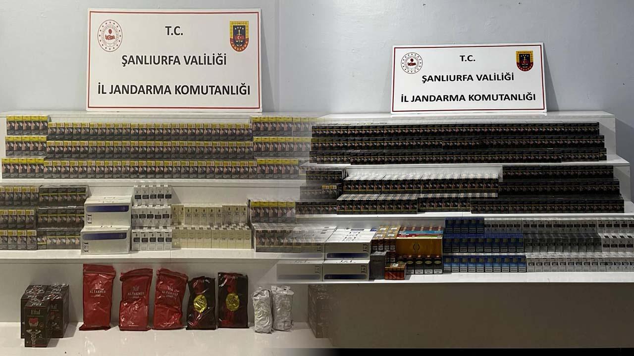 Viranşehir’de kaçakçılara darbe: Binlerce kaçak ürün ele geç