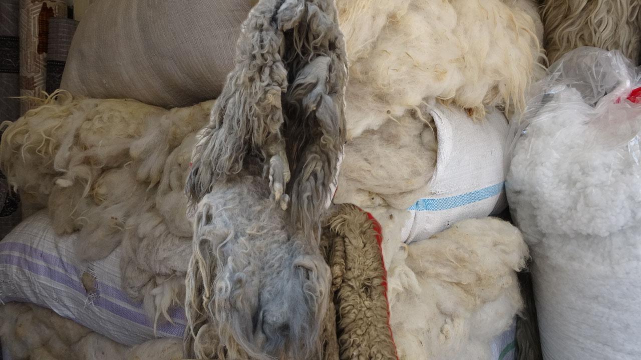 Şanlıurfa’da yün pazarı sessizliğe büründü!
