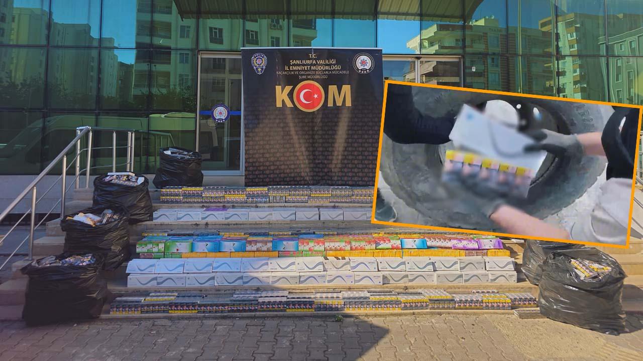 Şanlıurfa'da büyük operasyon: 20 bin paket kaçak sigara yaka