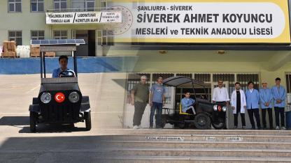 Siverek’te geleceğin mühendisleri güneşle çalışan araç geliştirdi