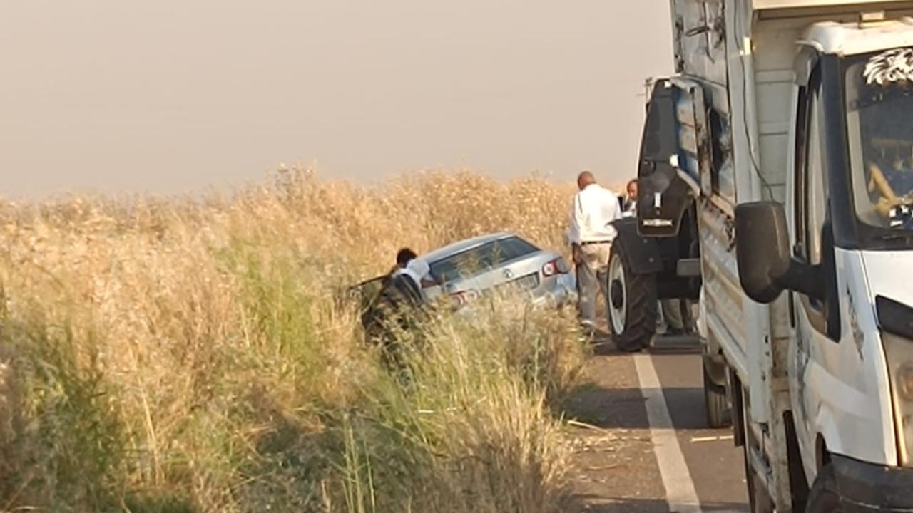 Şanlıurfa'da otomobil ineğe çarptı!